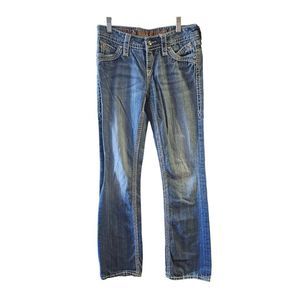 Rock Revival Jeans Women's Size 26 Elaina Easy Boot Blue Denim Medium Wash